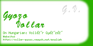 gyozo vollar business card